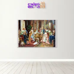 تابلو فرش فرانسوی پیانو زن کد 8010 | فروشگاه اینترنتی گیفت ایران
