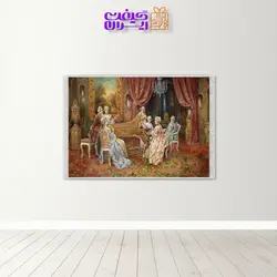 تابلو فرش فرانسوی پیانو زن کد 7026 | گیفت ایران