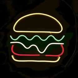 تابلو نئون طرح همبرگر