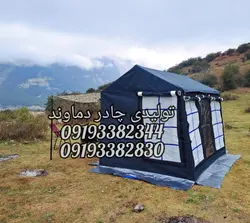 چادر اسکلتی کمپر ۶متری ۳۶۰ درجه سایبان دار برزنت گلشن (برند دماوند)