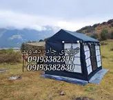 چادر اسکلتی ۶متری ۳۶۰ درجه سایبان دار برزنت گلشن(برند دماوند)