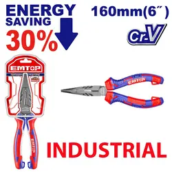 انبر دم باریک ایمتاپ فوق صنعتی کد EPLRL0621 سایز 6 اینچ .