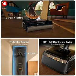 جارو شارژی و بخارشوی روبوراک مدل A30 Pro Steam combo