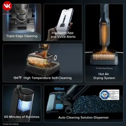 جارو شارژی و بخارشوی روبوراک مدل A30 Pro Steam combo