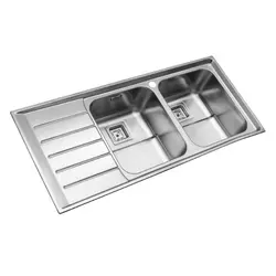 سینک ظرفشویی استیل البرز مدل 735 توکار