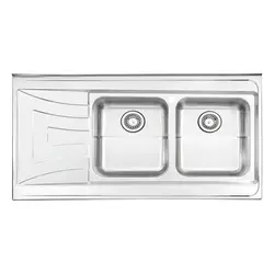 سینک ظرفشویی استیل البرز کد 736 روکار
