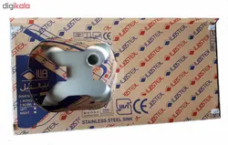 سینک ایلیا استیل مدل 122 روکار سایز 50 × 100 سانتی متر