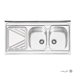 سینک ظرفشویی ایلیا استیل مدل 1028 روکار