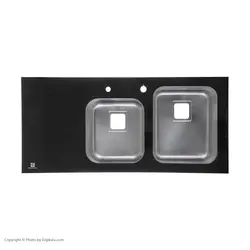 سینک ظرفشویی پرنیان استیل مدل PS 4104 روکار