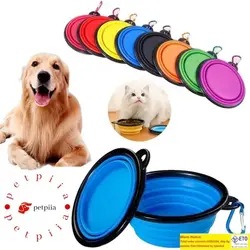 ظرف آب و غذای مسافرتی سگ و گربه مدل سیلیکونی