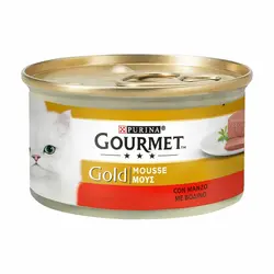 کنسرو گربه گورمت با طعم گوشت_ Gourmet Gold Pate With Beef