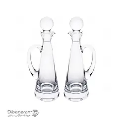 آبلیمو خوری کریستال پاشاباغچه 2 عددی کد 92603 | شیشه سرکه و روغن کریستالی پاشاباغچه - فروشگاه اینترنتی دیباگران