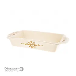 تابه سرو مستطیل ریور طرح سومری کرم کد 8170F | دیباگران