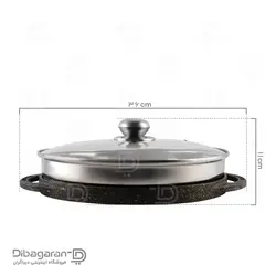 تابه گریل چدن - خرید ماهیتابه رژیمی چدنی با روکش گرانیت - فروشگاه اینترنتی دیباگران