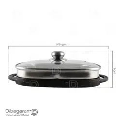 تابه گریل چدن - خرید ماهیتابه رژیمی چدنی با روکش گرانیت - فروشگاه اینترنتی دیباگران