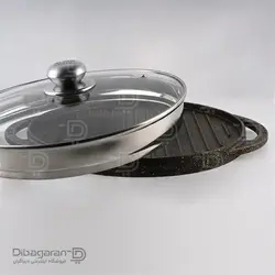 تابه گریل چدن - خرید ماهیتابه رژیمی چدنی با روکش گرانیت - فروشگاه اینترنتی دیباگران