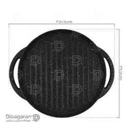 تابه گریل چدن - خرید ماهیتابه رژیمی چدنی با روکش گرانیت - فروشگاه اینترنتی دیباگران