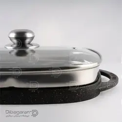 تابه گریل چدن - خرید ماهیتابه رژیمی چدنی با روکش گرانیت - فروشگاه اینترنتی دیباگران