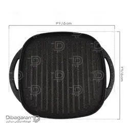 تابه گریل چدن - خرید ماهیتابه رژیمی چدنی با روکش گرانیت - فروشگاه اینترنتی دیباگران