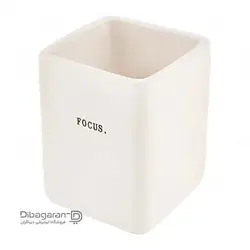 جا قاشقی دکوری چینی سفید | خرید استند کفگیر ملاقه - قیمت ظرف دکوری آشپزخانه - فروشگاه اینترنتی دیباگران