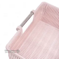 سبد پلاستیکی دسته استیل لیمون کد 1382 - فروشگاه دیباگران