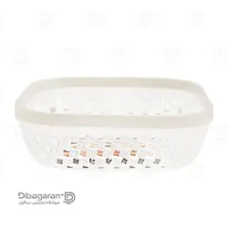 سبد سبزی بزرگ لیمون کد 2142 | خرید سبد نان و سبزی طرح بافت - قیمت سبد آشپزخانه - فروشگاه اینترنتی دیباگران