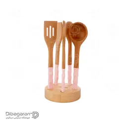 ست کفگیر و ملاقه چوبی ریور کد 8438 | فروشگاه دیباگران