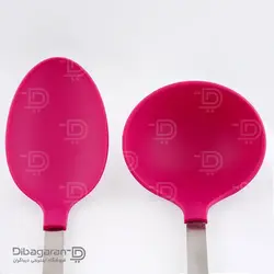 سرویس کفگیر ملاقه و چاقو | خرید ست کفگیر ملاقه 12پارچه سیلیکونی (3رنگ)| دیباگران