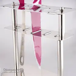 سرویس کفگیر ملاقه و چاقو | خرید ست کفگیر ملاقه 12پارچه سیلیکونی (3رنگ)| دیباگران