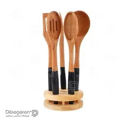 سرویس کفگیر ملاقه چوبی ریور - خرید ست کفگیر و ملاقه - فروشگاه اینترنتی دیباگران