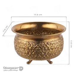 شکلات خوری گرد برنجی ریما کد R-98712 | فروشگاه دیباگران