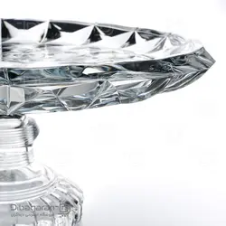 شیرینی خوری پیرلس پایه دار مدل آکوامارین کد 71700W |دیباگران