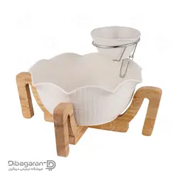 ظرف سالاد خوری چوب چینی ریور کد B2880-24B |فروشگاه دیباگران