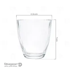 نیم لیوان کریستال پاشاباغچه مدل لینا 3 عددی کد 52987