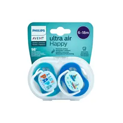 پستانک اونت اولترا ایر ۲عددی ۶_۱۸ماه avent ultra air لاو پاپا و کشتی