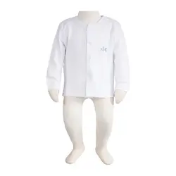 جلودکمه آدمک طرح خورشید سفید سایز نوزادی تا 1 سال تونیک مانتو