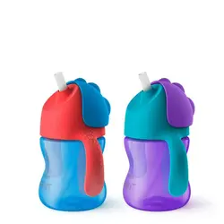 لیوان نی دار مدرن دسته دار اونت ۲۰۰ml avent philips