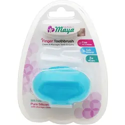 مسواک انگشتی مایا قابدار سیلیکونی maya