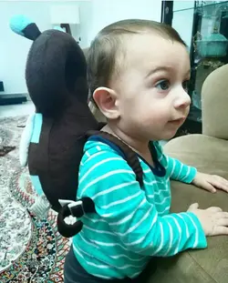 محافظ سر کودک طرح کفشدوزک
