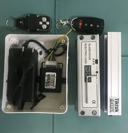 قفل ریموتی شیشه سکوریت GL150R - درب شیشه ای ریموتی کنترل تردد تیک تاک