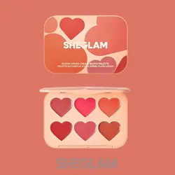 پالت رژگونه و رژلب کرمی قلبی رنگ کاتیج گاردن شیگلم ( Sheglam Heart Blush Palette )