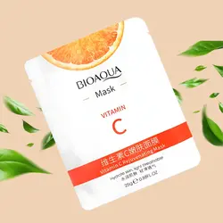 ماسک صورت ورقه ای ویتامین C بیوآکوا ( BIOAQUA )