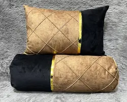 ست روبالشی مخمل تک نوار