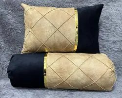 ست روبالشی مخمل تک نوار