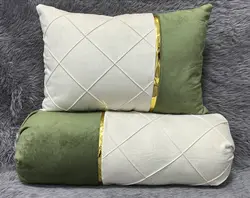 ست روبالشی مخمل تک نوار