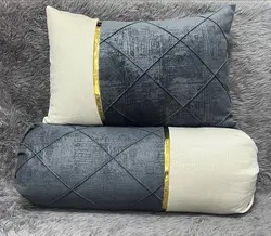 ست روبالشی مخمل تک نوار