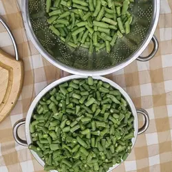 لوبیا سبز سرخ شده
