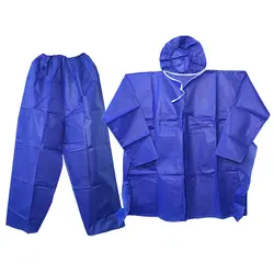 ست یکبار مصرف گان، کلاه و شلوار بیمارDisposable set of patient gown, cap and pants