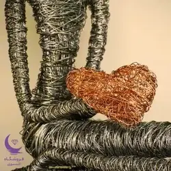 مجسمه سیمی دختر عاشق - شاپ اکسسوری