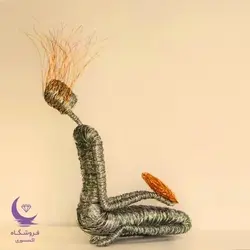 مجسمه سیمی دختر عاشق - شاپ اکسسوری